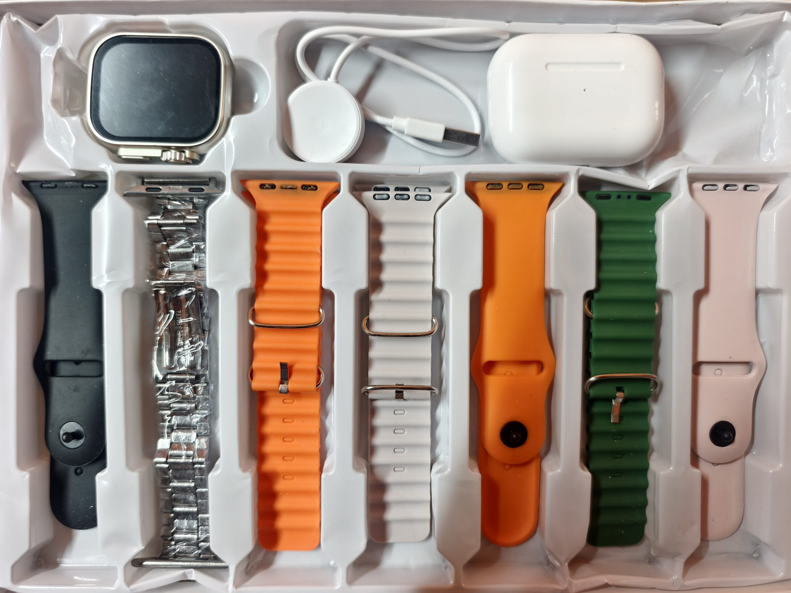 Premium 10-in-1 Smartwatch Combo | Bluetooth Calling, HD Display, 7 Stylish Belts & Earbuds Included - Image 2