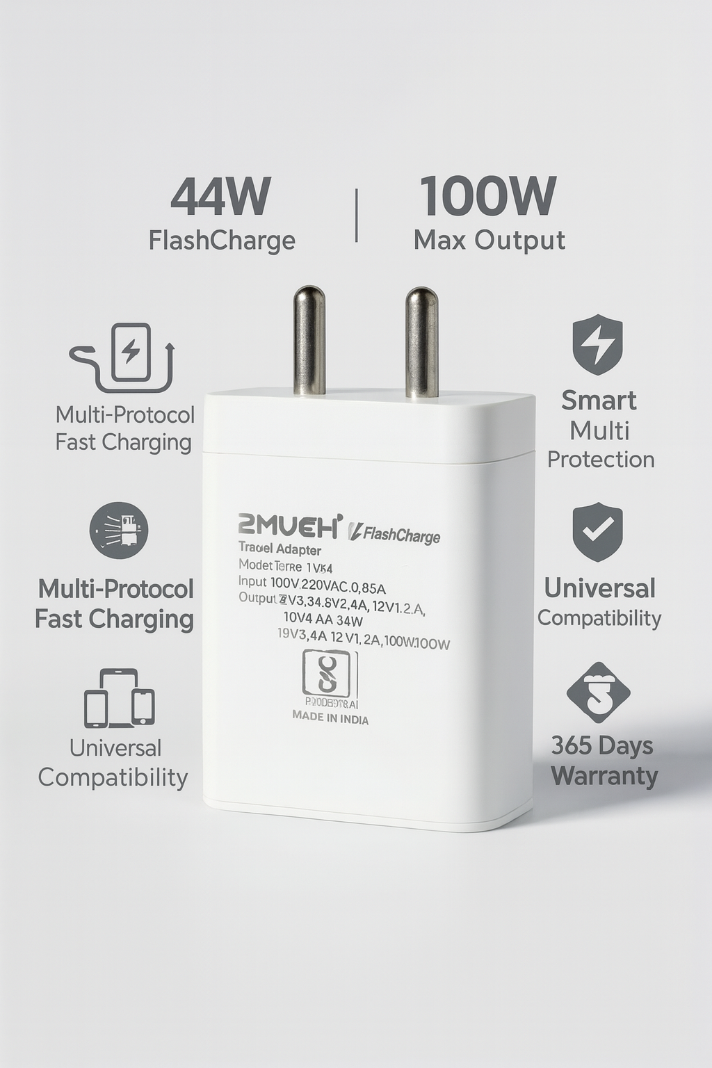 44W FlashCharge + 100W SuperVOOC - Image 2