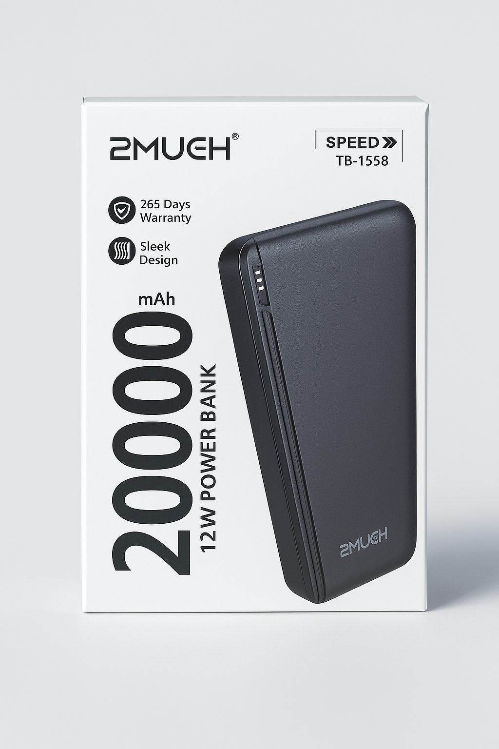 2Much 20,000mAh 12W Fast Charging Power Bank - Image 2