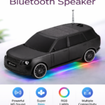 Car Shape Wireless Bluetooth Speaker with RGB Lights & Deep Bass |