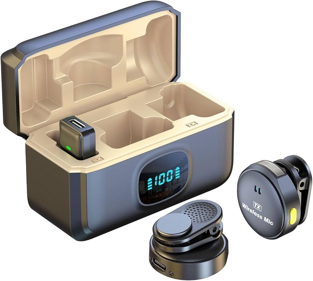 2-in-1 Wireless Mini Mic for Mobile | Dual Mic | Compact Design | YouTube & Reels