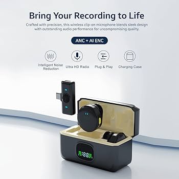 2-in-1 Wireless Mini Mic for Mobile | Dual Mic | Compact Design | YouTube & Reels - Image 3