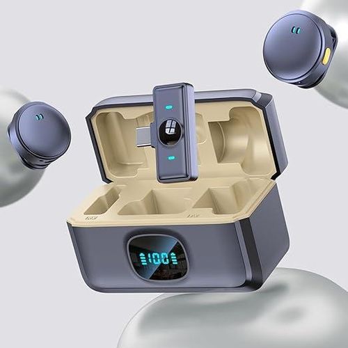 2-in-1 Wireless Mini Mic for Mobile | Dual Mic | Compact Design | YouTube & Reels - Image 2